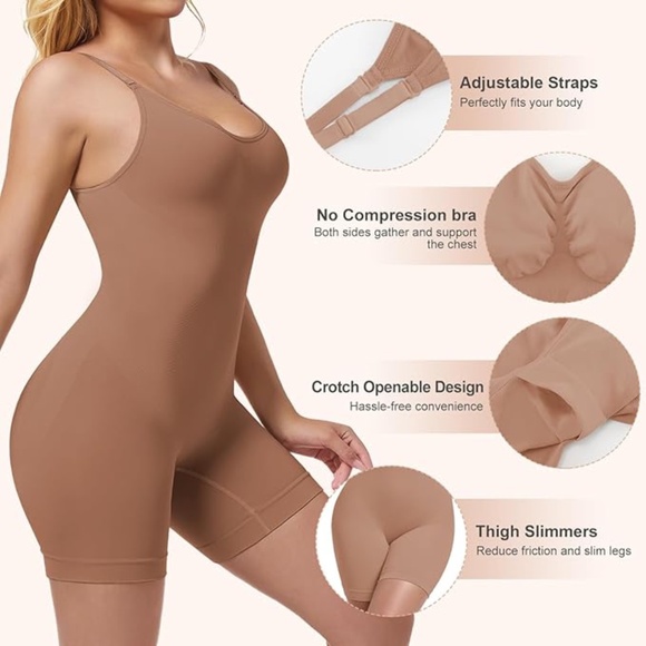 Women’s Full Body Shapewear With Butt Lifter And Thigh Slimmer - Picture 3 of 8